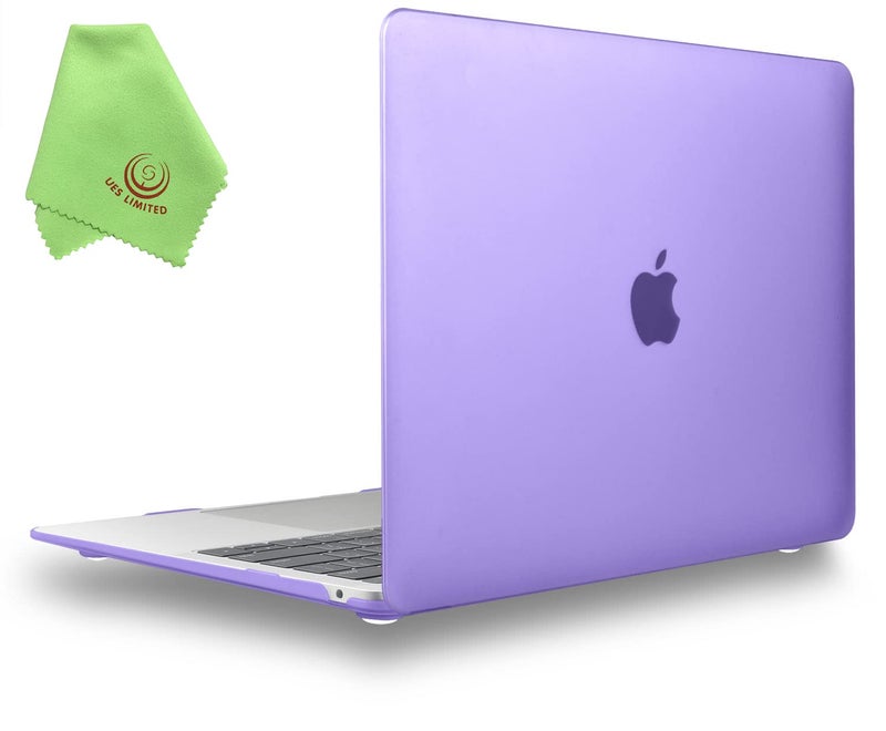 UESWILL 2022 2021 MacBook Air 13 inch Case A2337 M1 A2179 A1932, Hard Shell Case Cover Compatible with MacBook Air 13 inch with Retina Display & Touch ID (2018-2022), Purple - Image 1